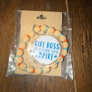 Colorful Beaded Keychain